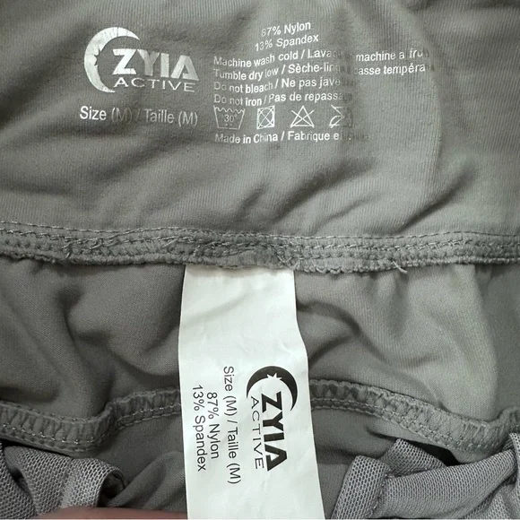 ZYIA Active Ascend Gray Drawstring Waist Joggers Size Medium - Picture 10 of 10